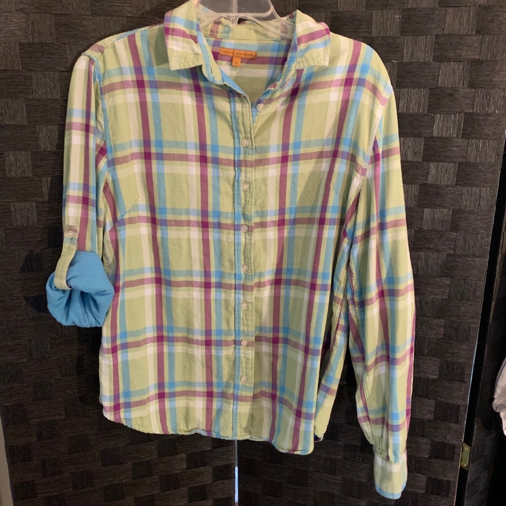 Jaci’s Plaid Button-Down Shirt